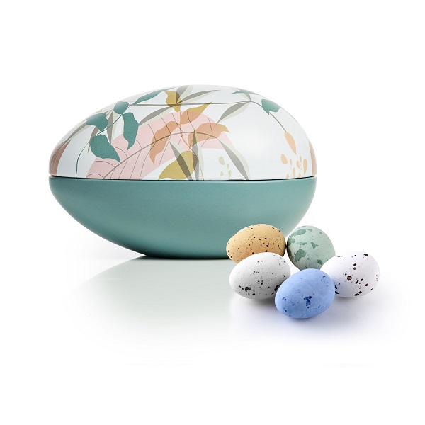  - Metallägg - Gröna Blad 200 g. Belgiska chokladägg