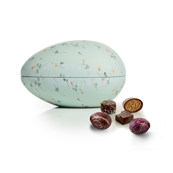  - Metallägg - Blomträdgård 350 g. Lyxchoklad och lyxägg