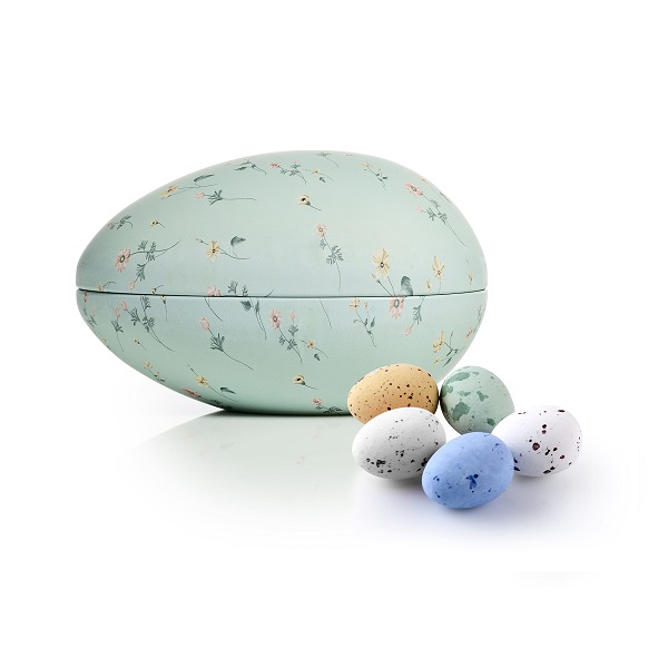  - Metallägg - Blomträdgård 200 g. Belgiska chokladägg