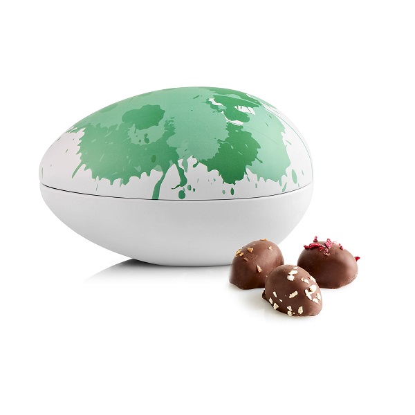  - Metallägg - Grön Konst 170 g. Ekologiska marsipanägg