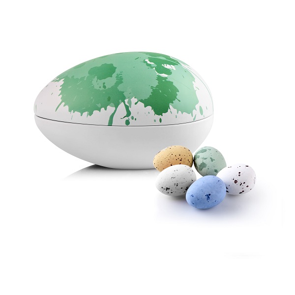  - Metallägg - Grön Konst 200 g. Belgiska chokladägg