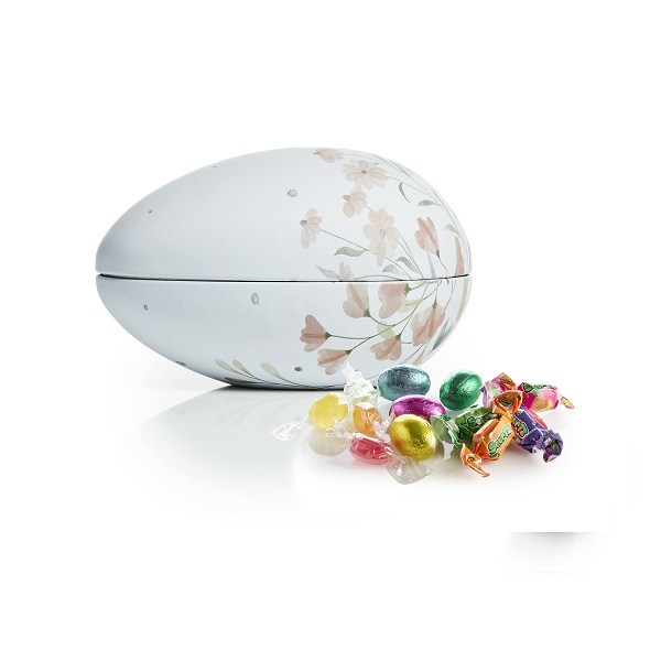  - Metallägg - Rosa Blommor 200 g. Choklad, karameller och kolo