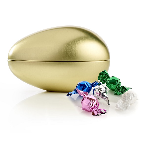  - Metallägg - Guld 150 g. Chokladkulor