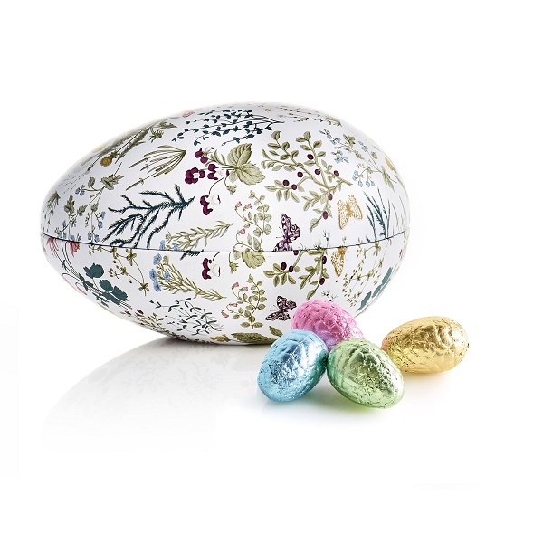  - Metallägg - Vilda Blommor 260 g. Lyxchokladägg i folie