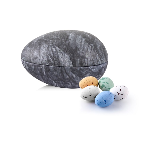  - Metallägg - Lava 200 g. Belgiska chokladägg