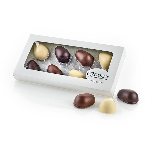  - Stora Lyxchokladägg & Marsipanägg 8 st