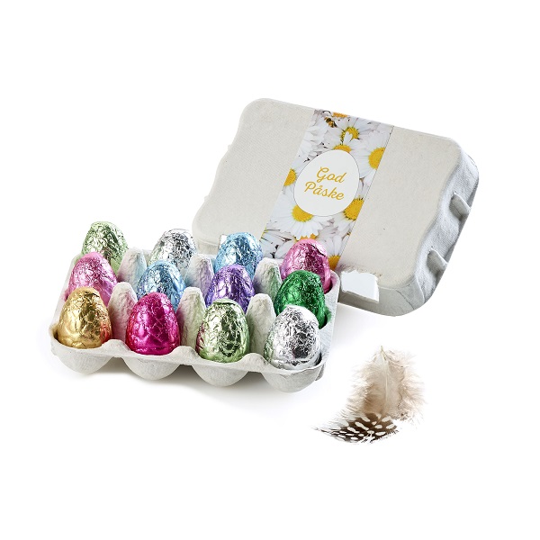  - Lyxchokladägg i folie 12 st