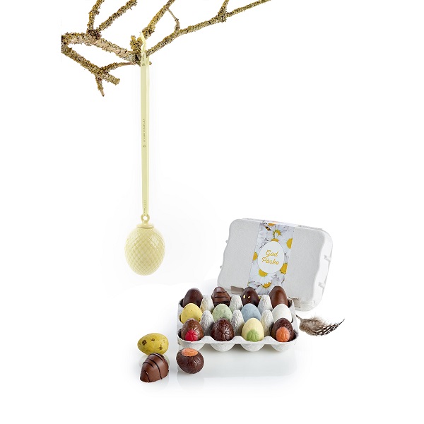  - Lyngby Porslin Påskhänge & påskägg Gult