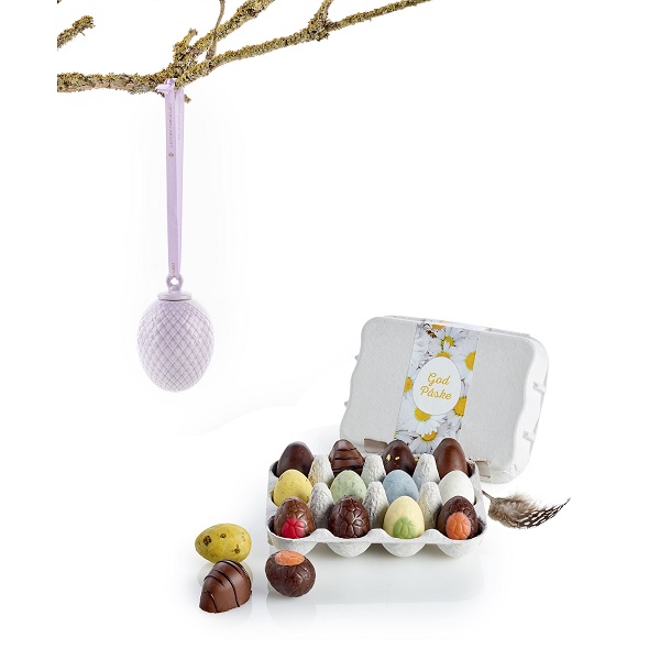  - Lyngby Porslin Påskhänge & påskägg Lila