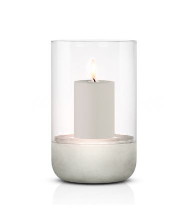  -  Calma Ljuslykta Light Gray 20cm
