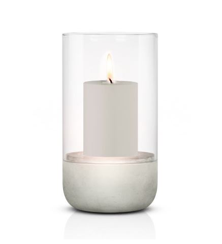  -  Calma Ljuslykta Light Gray 22,5 cm