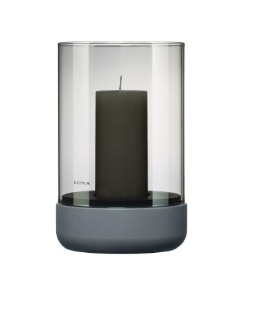  - Calma Ljuslykta Steel Gray 20 cm