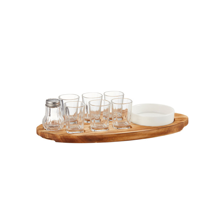  - Shonta Shotbricka 6 glas saltkar skål 9 delar