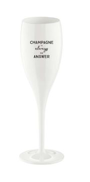  -  CHEERS NO.1 Champagneglas med print, 6-pack
