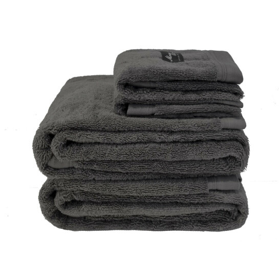  - Antracite 4-pack handduksset