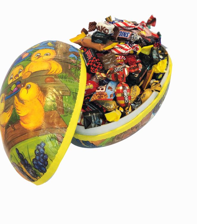  - Påskägg med lyxblandning 18 cm - 600 gr
