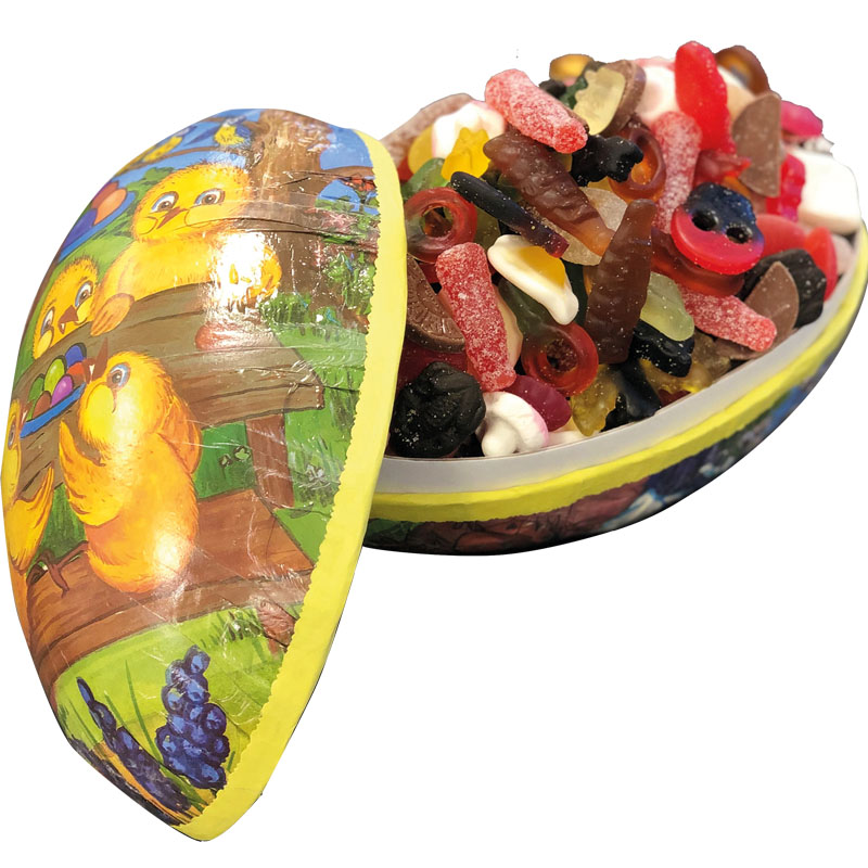  - Påskägg  med blandgodis 23 cm - 1600 gr