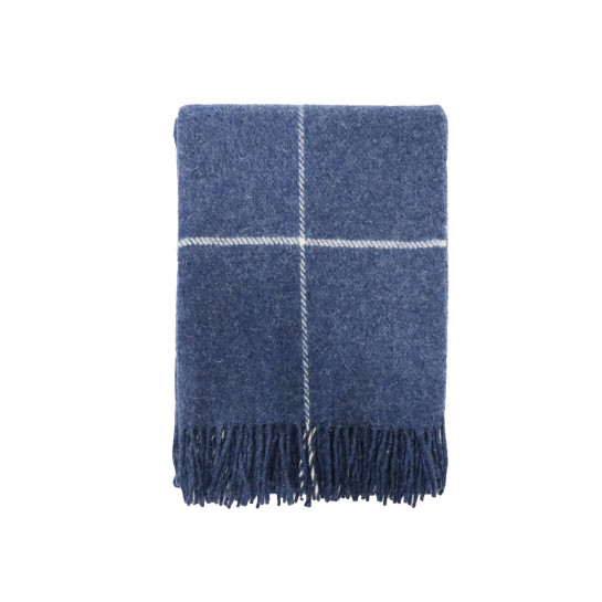  - Dundee ullpläd 130x170 röd/grå