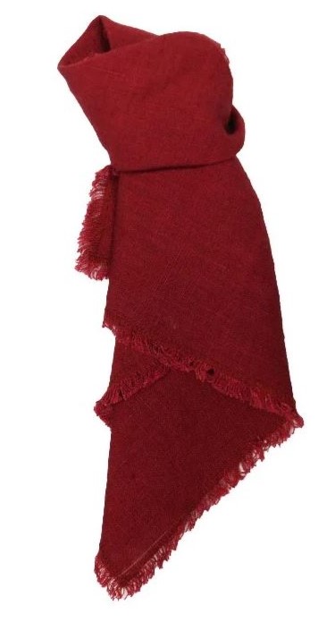  - Linne servett mörkröd