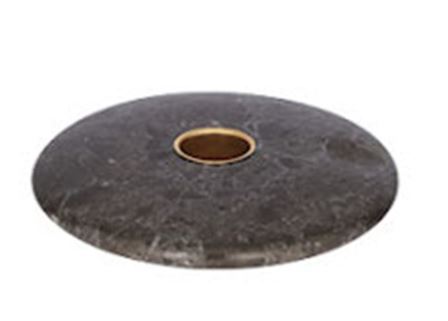  - UYUNI Chamber Ljusstake Marmor med mässingsinsats