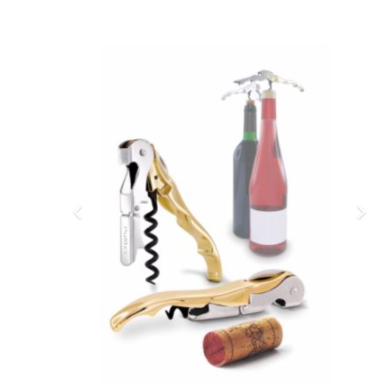  - Vinöppnare Pulltaps Classic guld m hölster