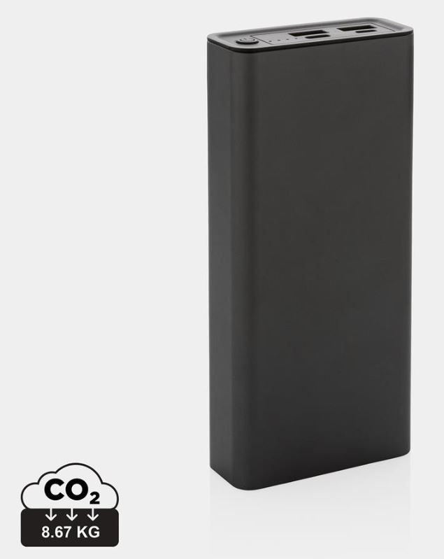Företagsjulklappar - Terra 20W/20.000 mAh powerbank, RCS återvunna material