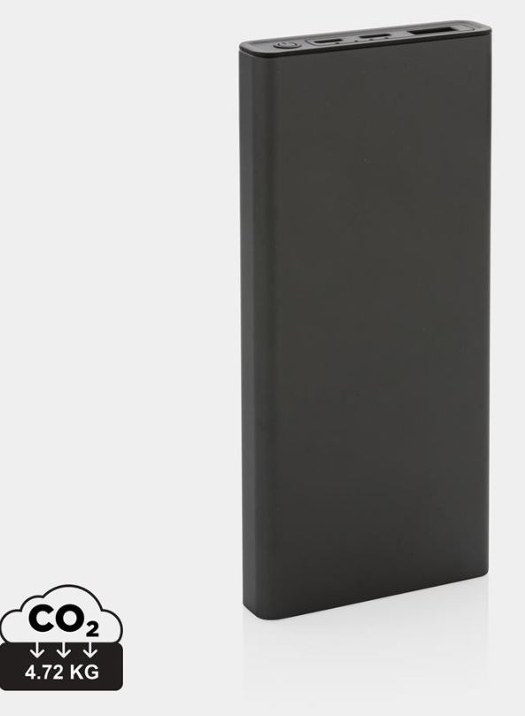 Företagsjulklappar -   Terra 10.000 mAh/18W powerbank RCS återvunnen aluminium