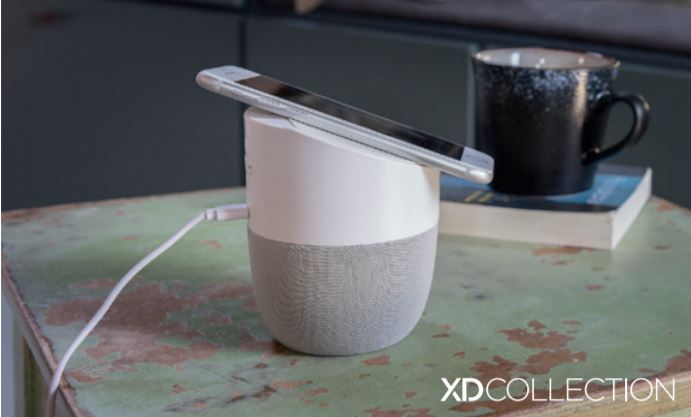 Företagsjulklappar - Högtalare med Trådlös Laddare