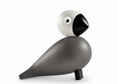  - Kay Bojesen  Sångfågel Ernst grå/ljusgrå