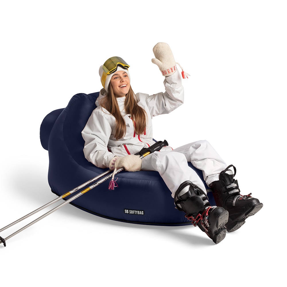 Företagsjulklappar - Softybag Chair Navy Blå