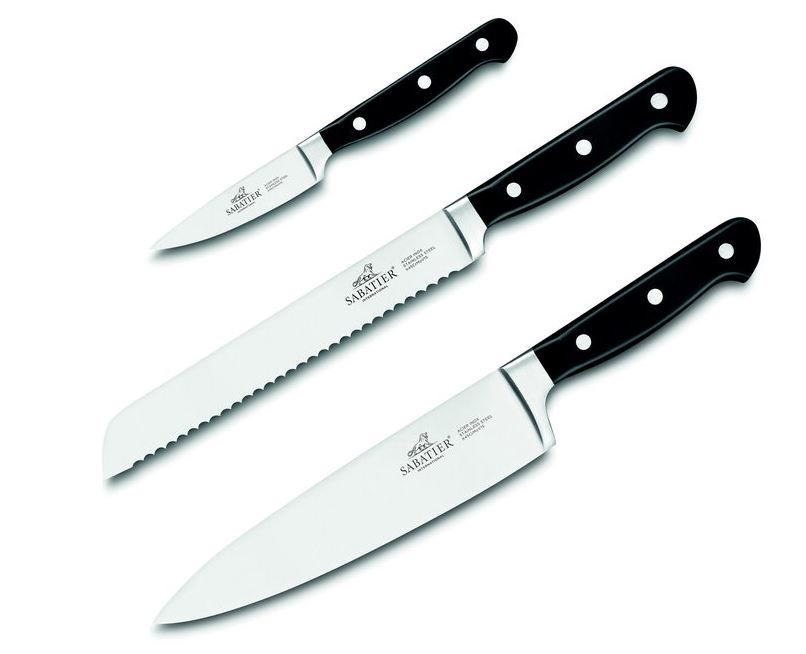  - Sabatier Pluton Knivset 3-delar