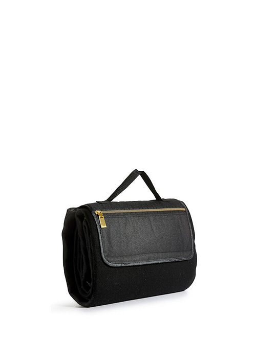  - City picknickpläd 130 x 170 cm Svart