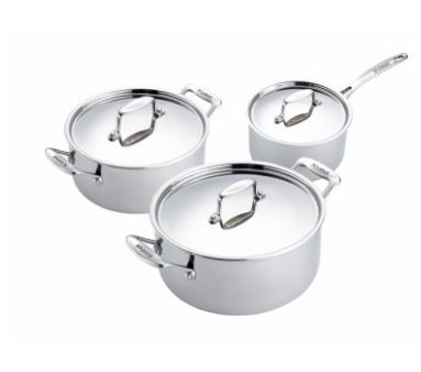  - Grytset 3-del Kastrull 2,0 l, Gryta 3,7 l, 5,2 l