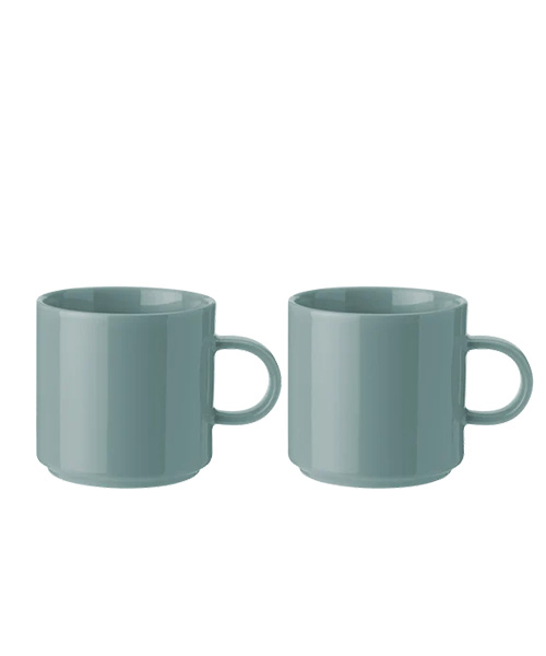  - Stelton mugg 0,2 liter, 2-pack Dusty Green