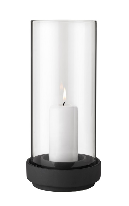  - Hurricane Ljuslykta, stor Svart/glas