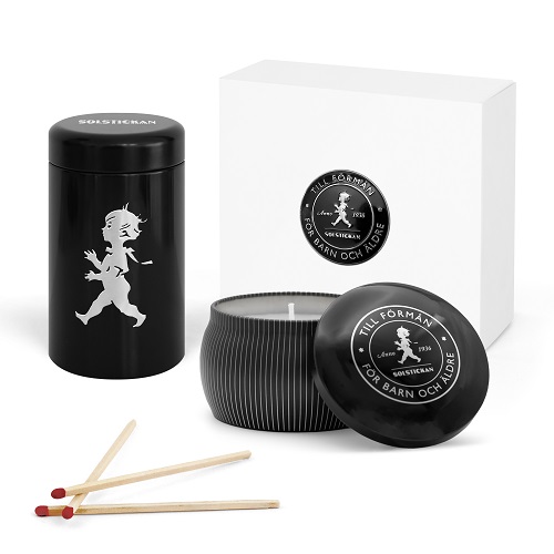  - Doftljus + Tändsticksrör Svart