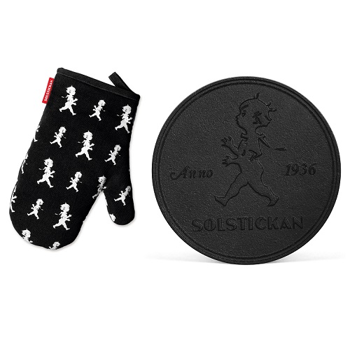  - Grytunderlägg + Grillvante Svart