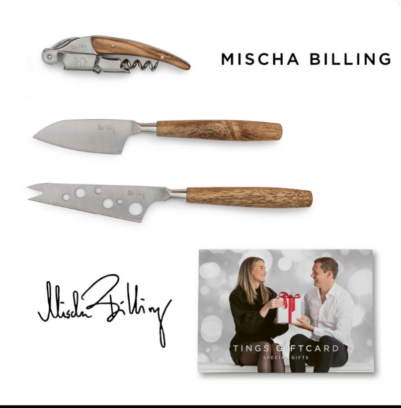  - TINGS Giftcard + Mischas vinöppnare med två ostbestick