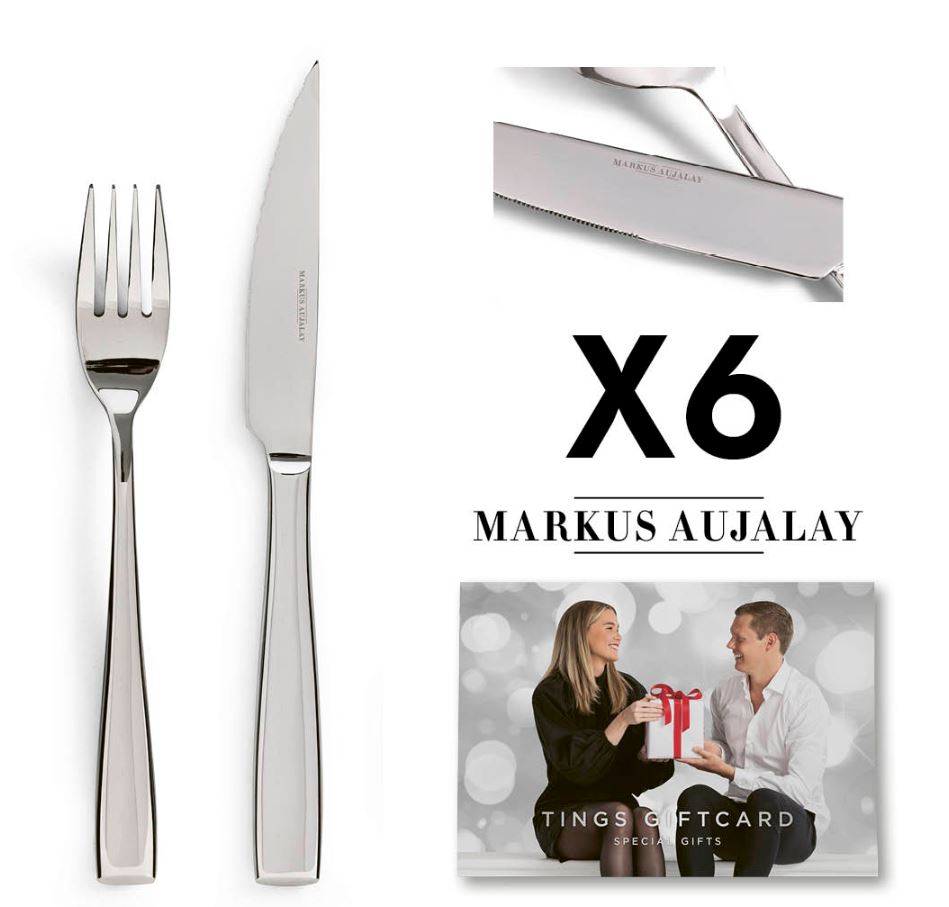 -   TINGS Giftcard + Markus Aujalays kött-& grillbestick signa