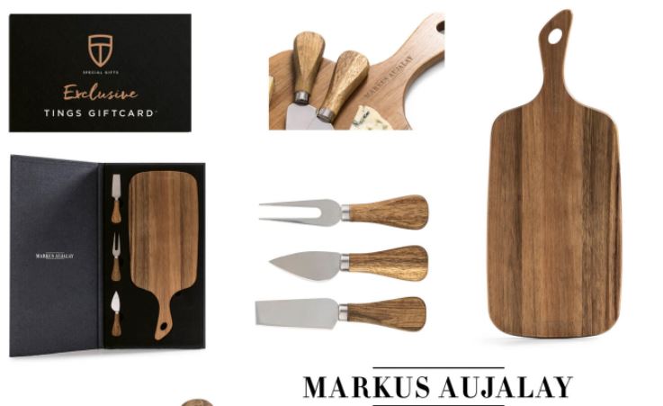  - TINGS Giftcard + Markus Aujalays bräda för ost & tapas med t