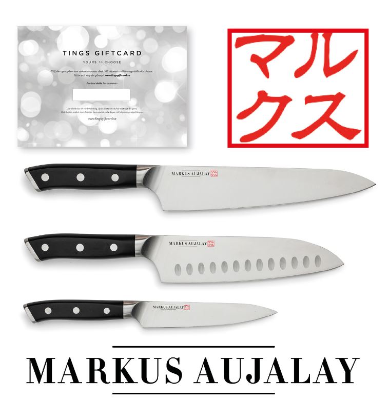  - TINGS Giftcard + Markus Aujalays knivset 3-delar