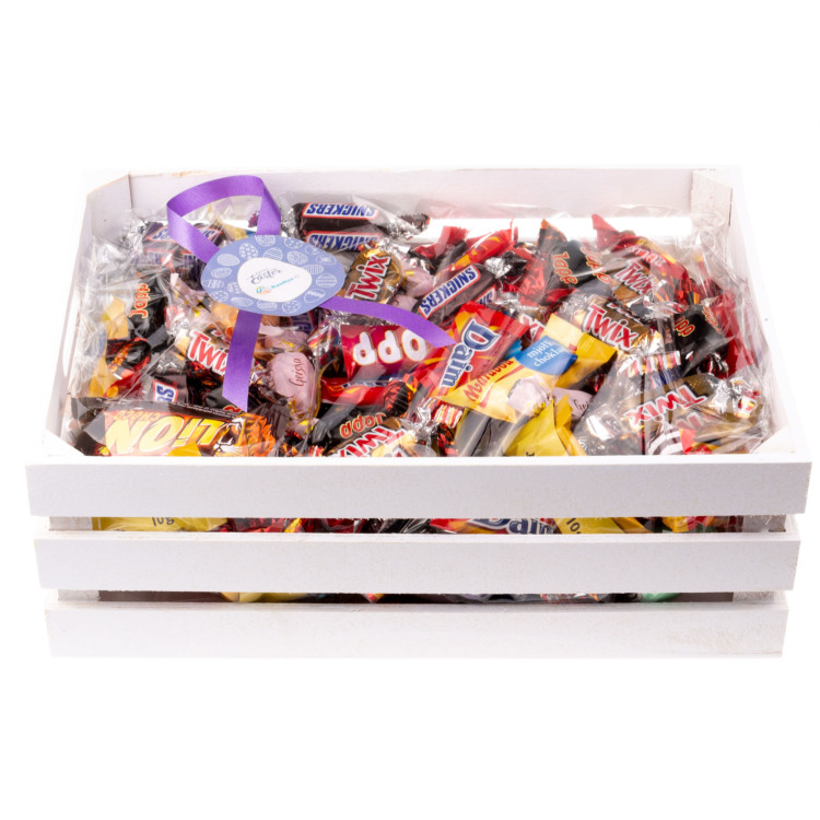  - VIT TRÄLÅDA - Märkesmix 2kg