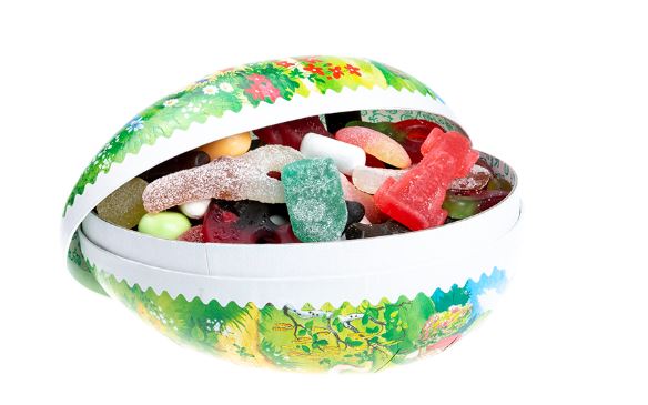  - 15 cm bildägg Lösgodis 400 g