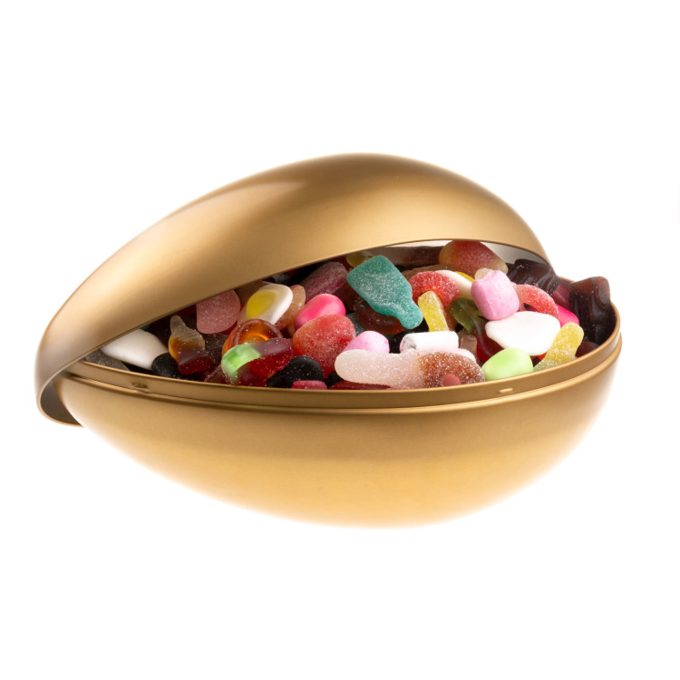  - PLÅTÄGG GULD 25 CM - Lösgodis 2kg