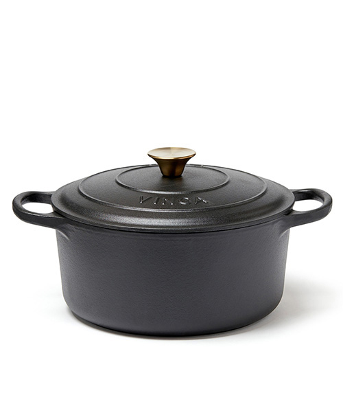  - Monte gjutjärnsgryta rund 5,5 L svart