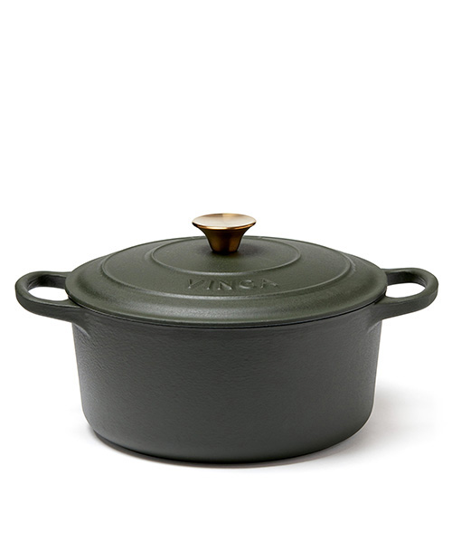 - Monte gjutjärnsgryta rund 5,5 L grön
