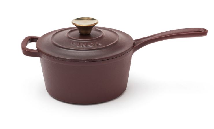  - Monte gjutjärn såskastrull burgundy
