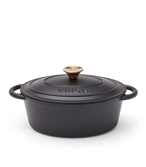  - Monte gjutjärnsgryta Svart