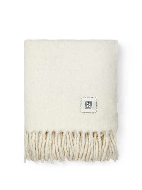  - Saletto wool blend pläd Offwhite