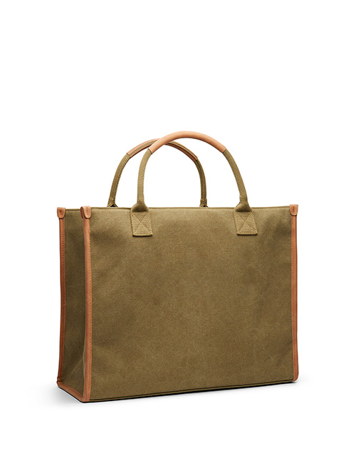  - Bosler RCS återvunnen canvas office tote Grön